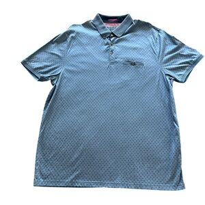 Ted Baker London Men's Blue Grey Polo Shirt Size 7 XXXL